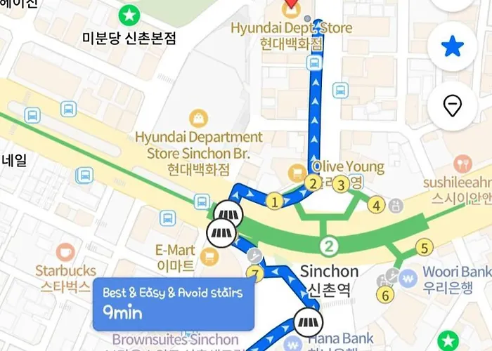 The Nearest To Sinchon Station Line 2 - Spacious Modern