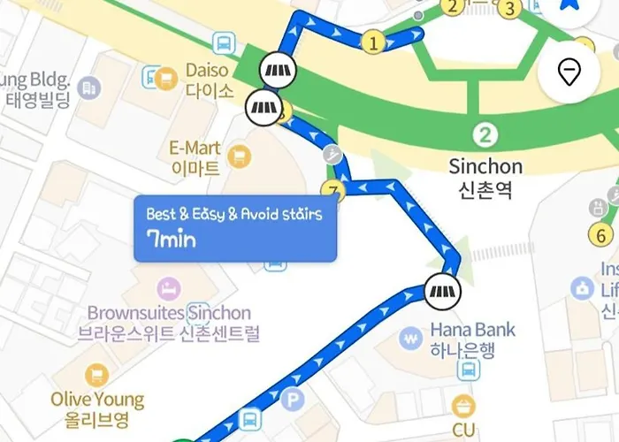The Nearest To Sinchon Station Line 2 - Spacious Modern *