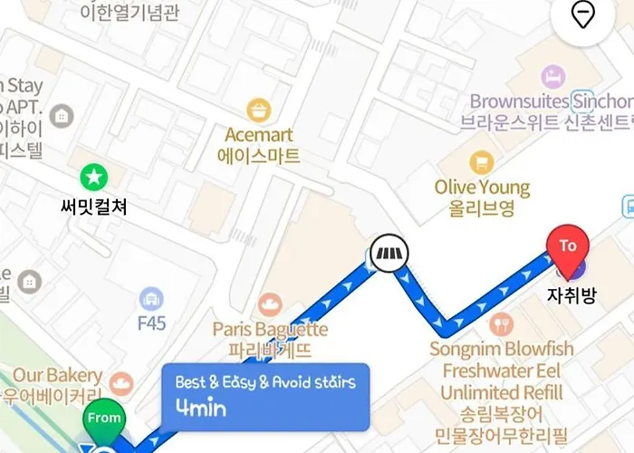 The Nearest To Sinchon Station Line 2 - Spacious Modern * Seúl