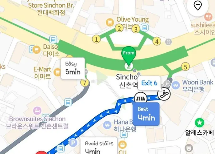 The Nearest To Sinchon Station Line 2 - Spacious Modern * Seúl